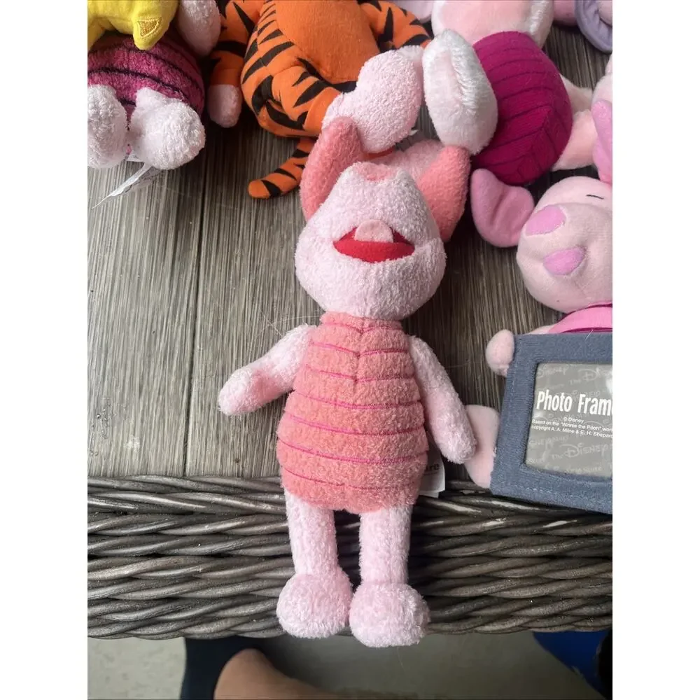 Disney Piglet Winnie the Pooh Small Plush Stuffed Animals Lot of 10